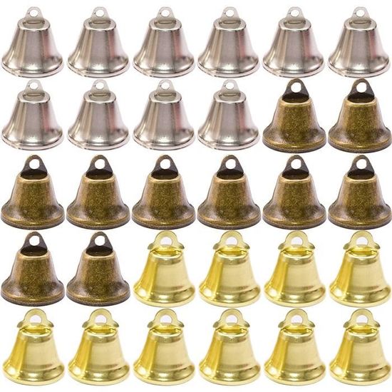 300 Clochettes Métal 8mm - 5 Couleurs, Boîte Rangement, Loisirs Créatifs Noël