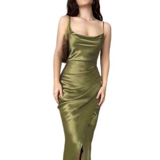 Robe Bodycon Femme Pour Soirée - Clubwear élégant été - Coupe Ajustée, Sans Manches - Taille Unique