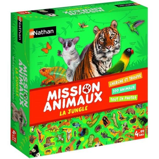Jeux d'apprentissage - NATHAN - Mission Animaux La Jungle - Sciences et jeux - Enfant - Intérieur