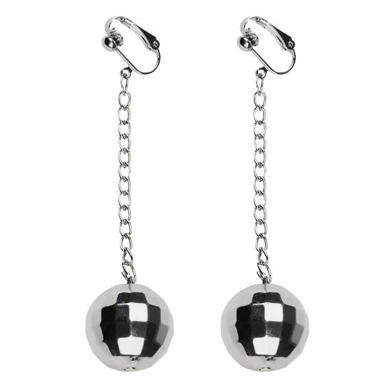 Accessoires Lumineux Disco LED – Collier, Bracelet Et Boucles D'oreilles à Boule Miroir – Pour Fêtes, Anniversaire Et Soirées 70s/80s