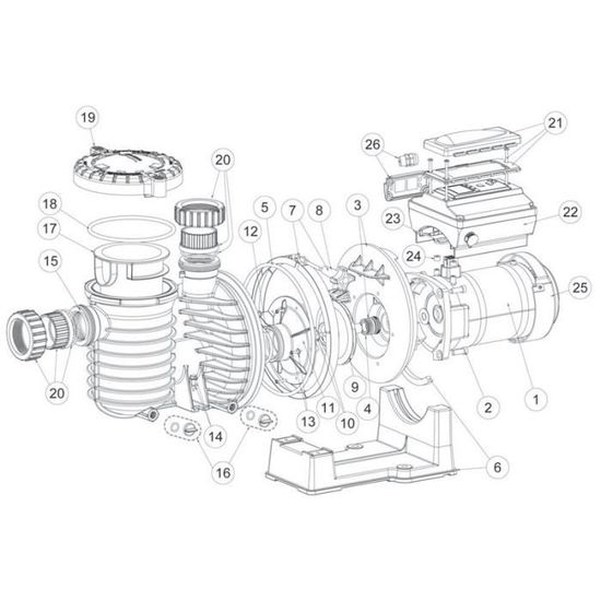 N 26 Capot Bornier Presse Etoupe Pour Pompe De Filtration Modele Intelliflo Sw5p6r Vs Vsd Achat Vente Piece Detachee Piscine N 26 Capot Bornier Presse Cdiscount
