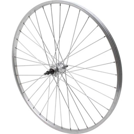 Roue City 650x35B Alu Arrière - Axe Plein - Corps De Roue Libre 7/6/5v - Neuf