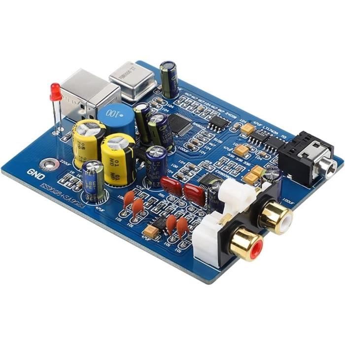 Carte DAC Double ES9038PRO + Amanero USB 5.0 - 384K Sans Perte, Neuve