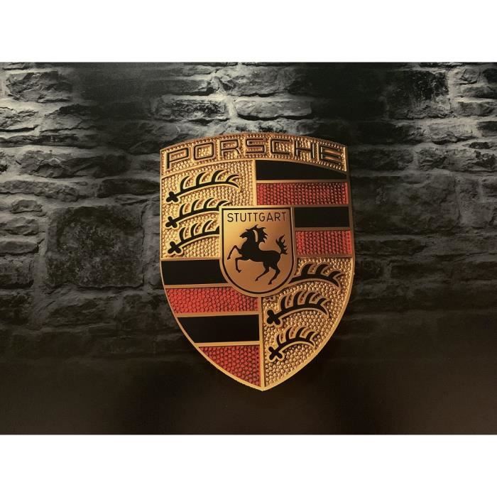 Enseigne Plaque Décoration Garage PORSCHE_42 cm x 32 cm PVC 5 mm