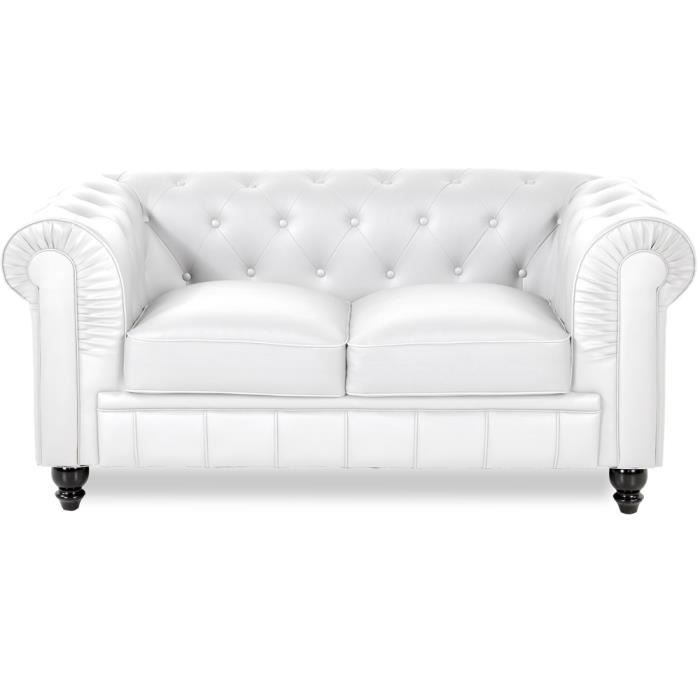 Canape Chesterfield Blanc