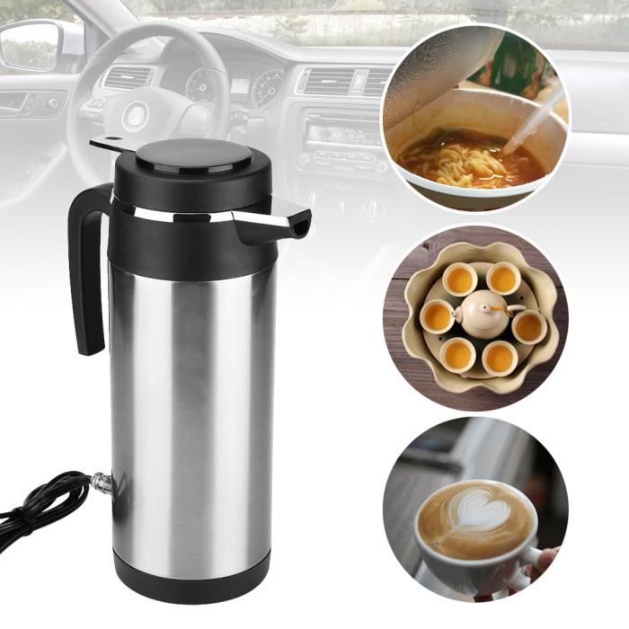 Bouilloire Electrique Chauffe-Eau Cafetière Thé Allume Cigare Voiture Camping 1200ML 24V HB005 -POU