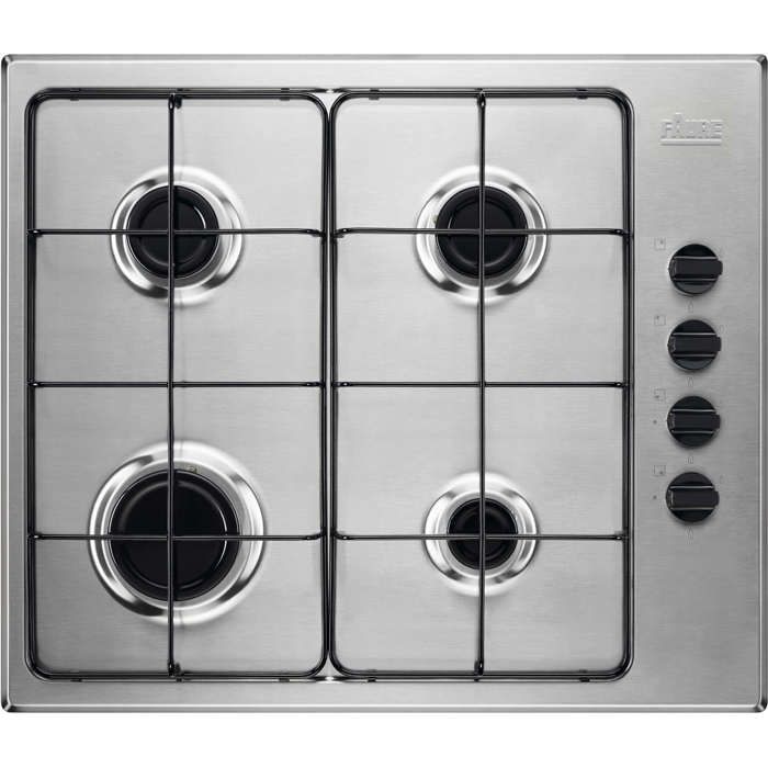 Table émail gaz FAURE - FGH62414XA - 4 foyers - l59 X L67 X H15cm - Inox