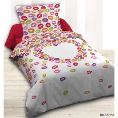 Housse de couette et taie d'oreiller Kiss