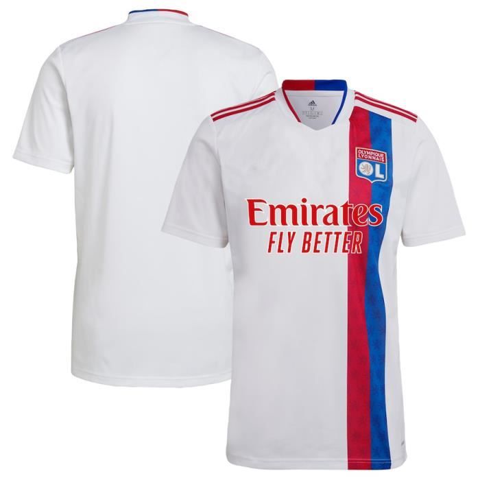 Maillot de Foot Maillot Olympique Lyons Domicile 2021-2022 - Blanc