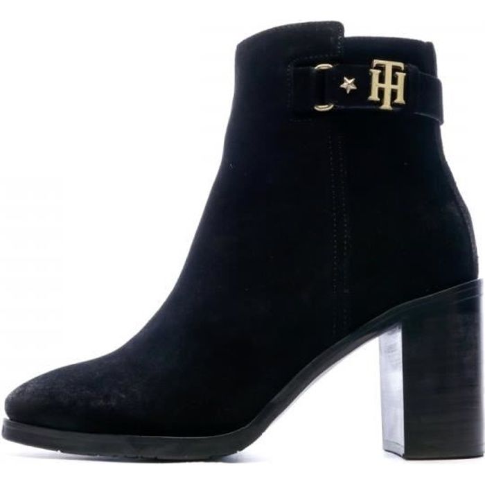 Bottines Noir/Daim Femme Tommy Hilfiger Rissy