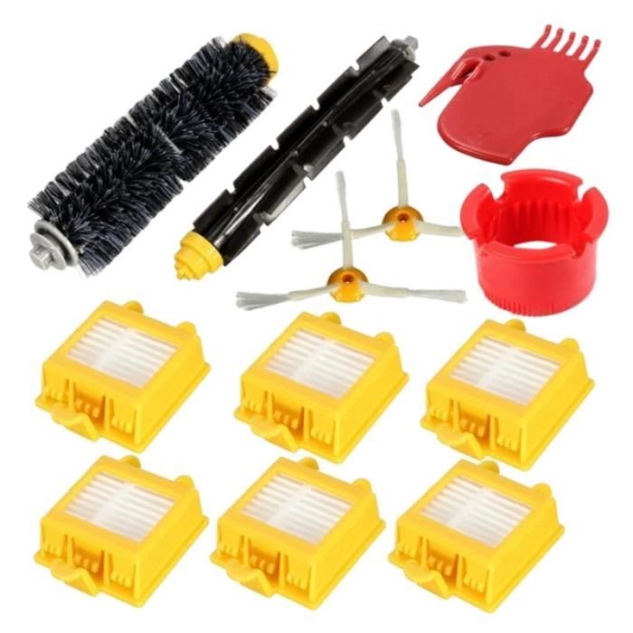 Kit de Remplacement de Brosses à Rouleaux Filtres HEPA pour IRobot Roomba SéRie 700 760770780790 Accessoires D'Aspirateur 12 PièCes