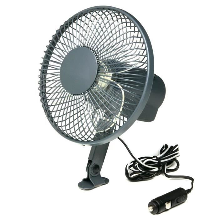 Ventilateur métallique Noir \