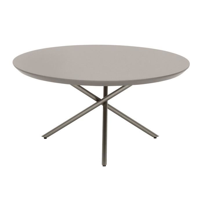 Table basse ronde 70cm Young Gris clair