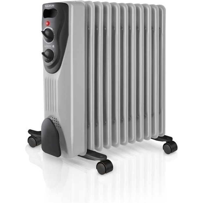 Radiateur à bain d'huile DAKAR 2000 W gris et noir