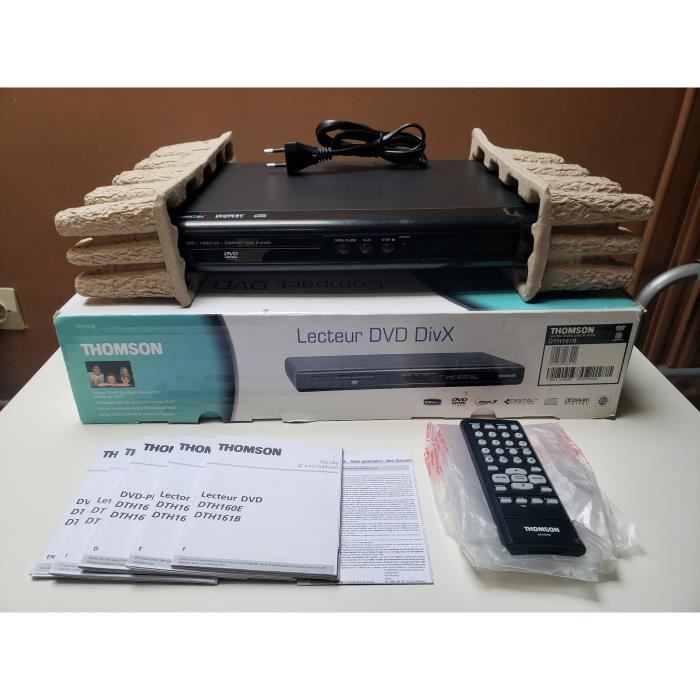 LECTEUR DVD CD RW MP3 THOMSON DTH161 AUDIO VIDEO DTS DOLBY DIGITAL PERITEL