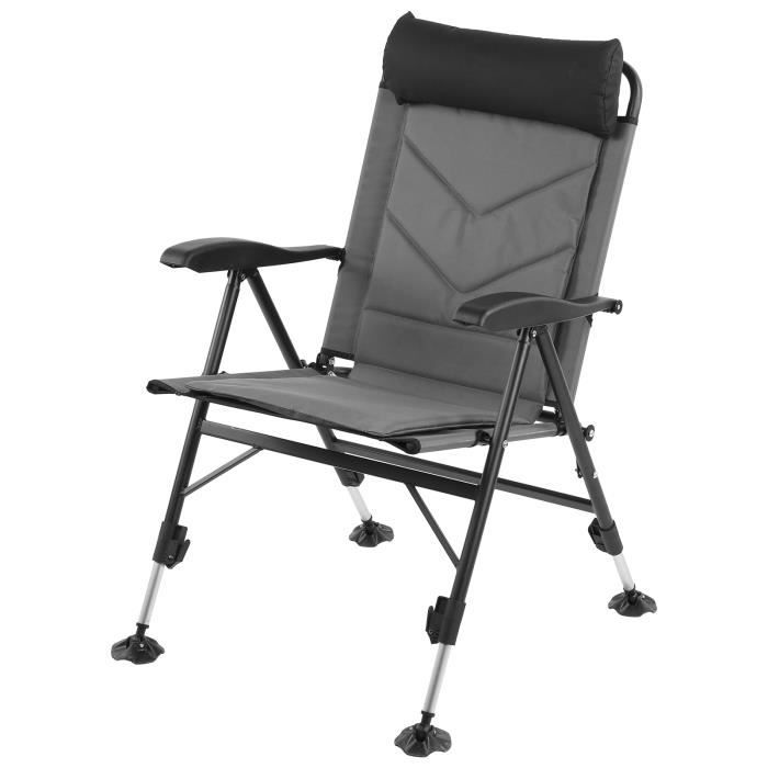 TMISHION Chaise pliante d'extérieur Chaise de pêche amovible, fauteuil de camping pliant, assis réglable, camping en plein air