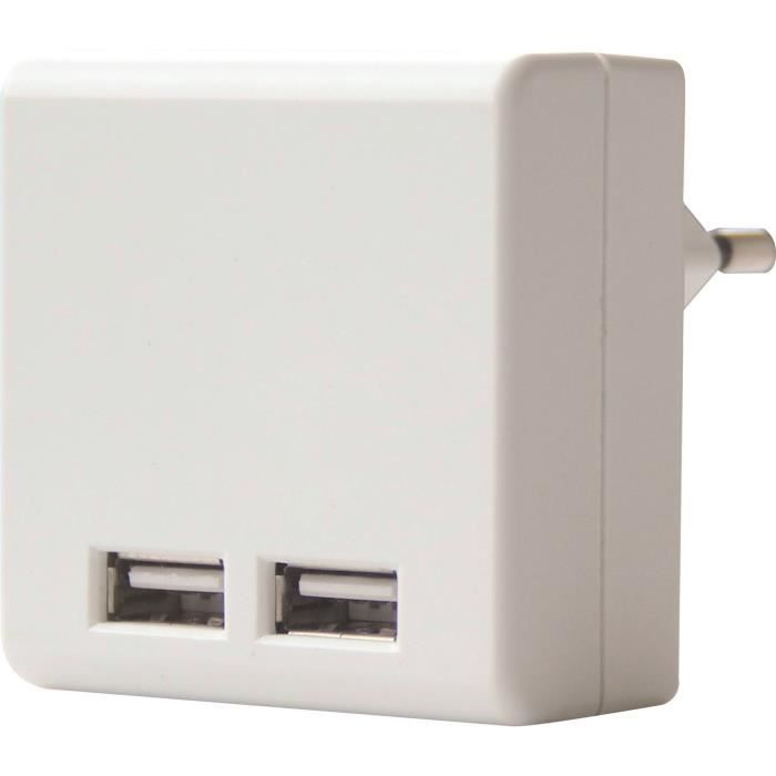 VOLTMAN Chargeur mural + 2 Ports USB