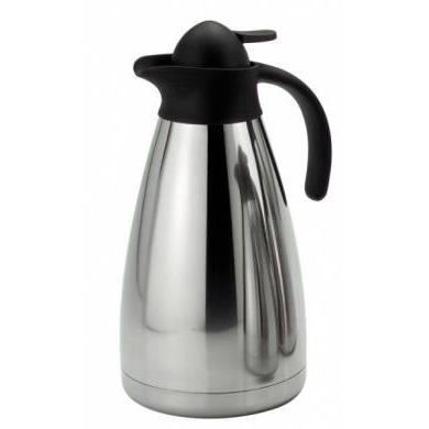 Théière Cafetière 1.5l Thermo Chromé Isotherme en Acier Inoxydable