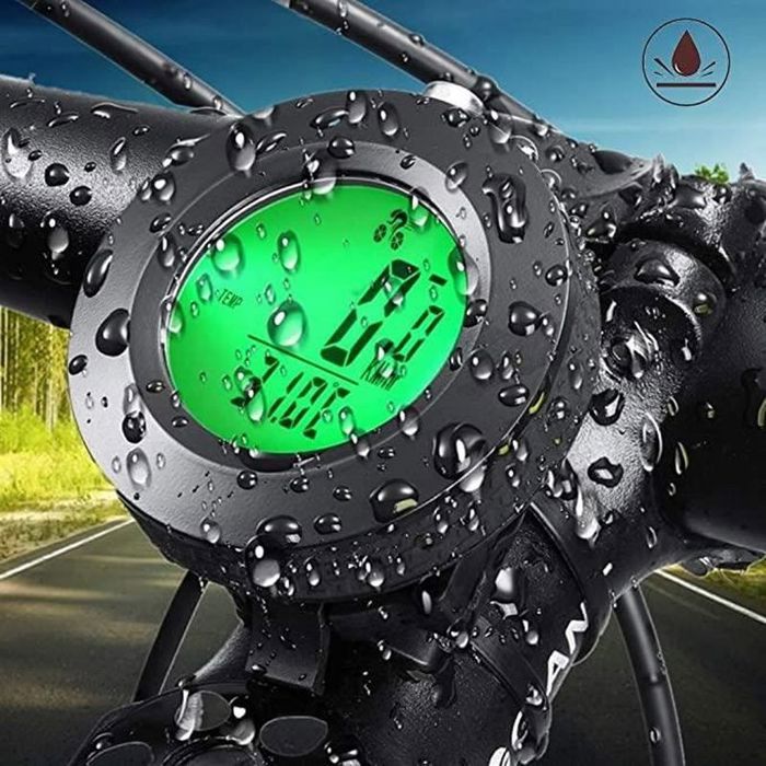 Compteur Vélo WEST BIKING YP0702061 – Sans Fil, étanche Et Avec Rétroéclairage – Il Est Blanc (possibilité De Changer Pour Noir Sur Demande). Pratique Pour Suivre Ta Vitesse.