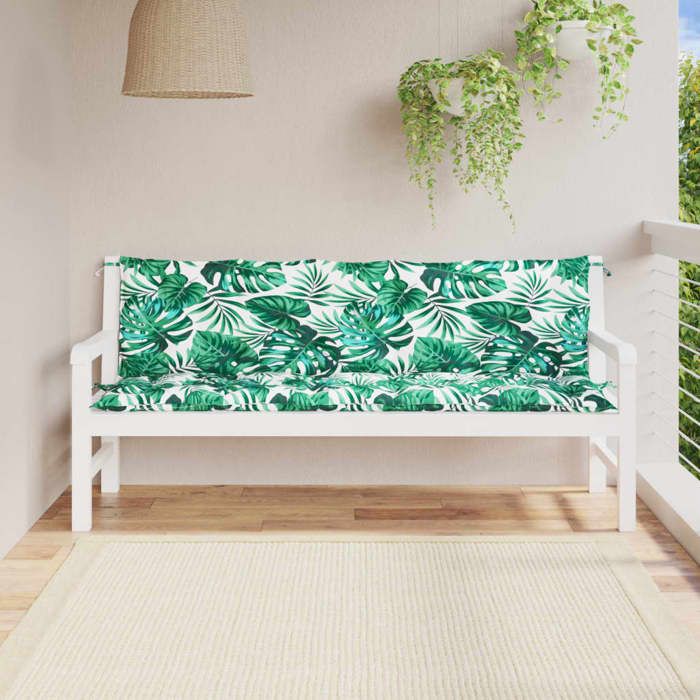 vidaXL Coussins de banc de jardin Lot de 2 - vue 6