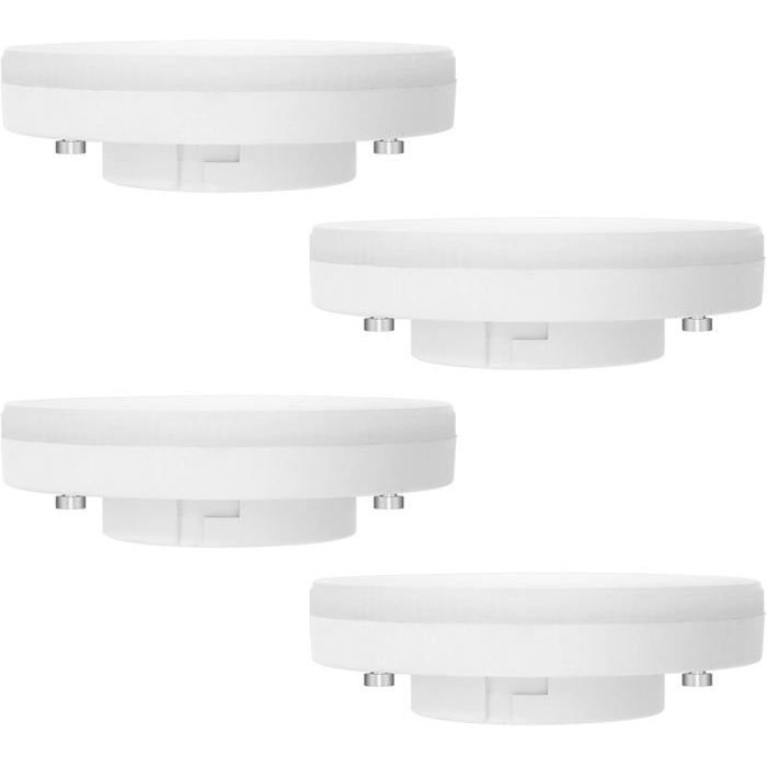 Ampoule GX53 LED 7W Blanc Neutre 4000K Non Dimmable Équivalent à 50W Halogène Ampoule LED GX53 Spot AC 220V 665LM Lot de 4