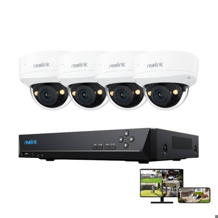 Reolink Kit Vidéo Surveillance,8CH 2To NVR et 4X 12MP Caméra PoE,Anti ...