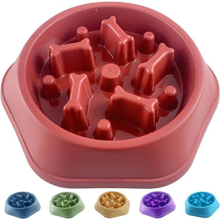 Gamelle pour chien à alimentation lente anti-avalement alimentation saine antidérapante