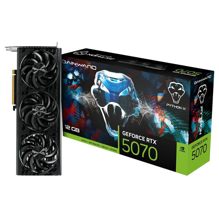 Carte Graphique Gainward GeForce RTX 5070 Python III – 12 Go GDDR7, 2325 MHz - vue 7