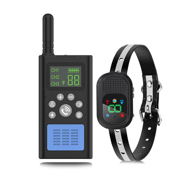 Meilleurs prix pour Collier anti-aboiement chien 3 tailles - Télécommande 1500m + bip/vibration (vide)