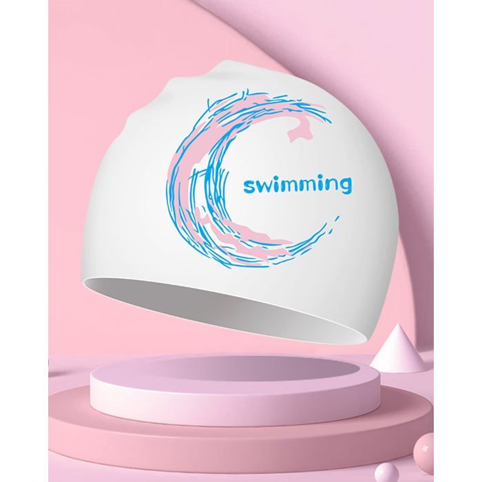 Bonnet de bain en silicone pour femmes hommes adultes et adolescents