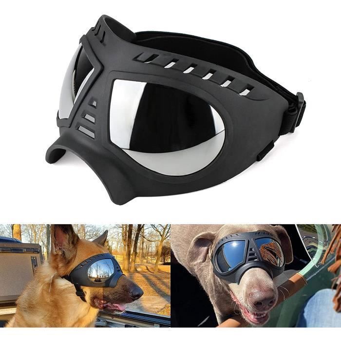 Comparer les prix de Lunettes pour ChienLunettes pour Chien Lunettes pour Animaux de Compagnie Lunettes pour Moyen Grand Chien de Anti-UV -Vent - Noir
