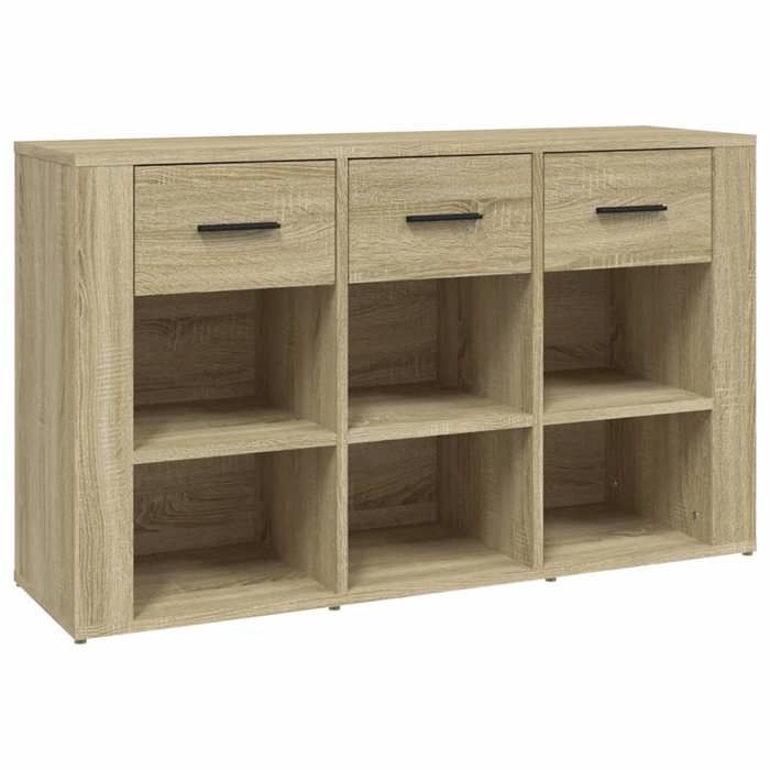 ESTINK® Buffet bas contemporain - Armoire Polyvalent - pour Cuisine/Salon - Chêne sonoma 100x30x59 5 cm - Bois dingénierie @@884
