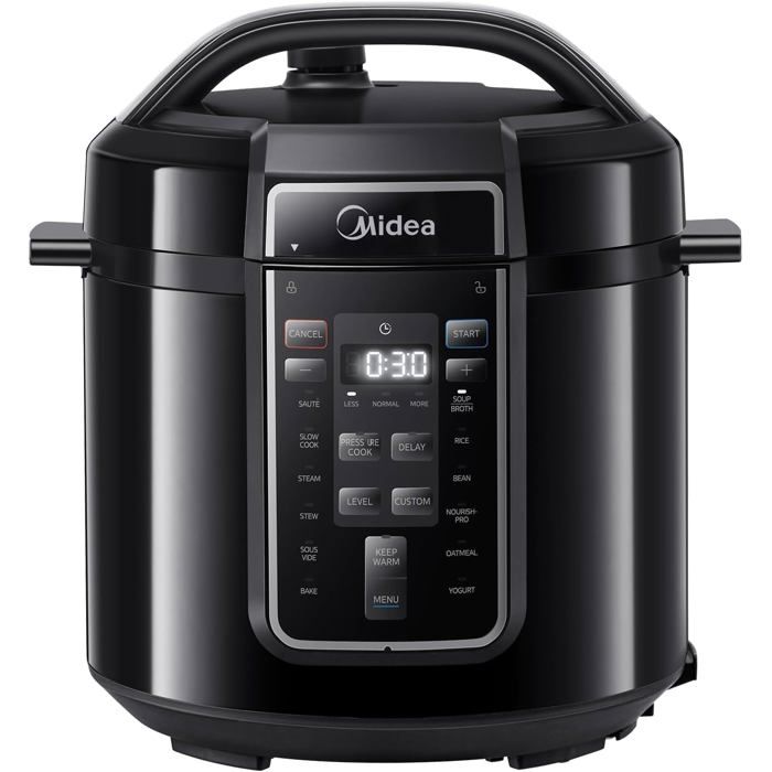 Autocuiseur Multifonction TZS First Austria 6L - 12 Programmes, Maintien Au Chaud, Minuterie - Cuiseur à Riz Acier Inox 1000W
