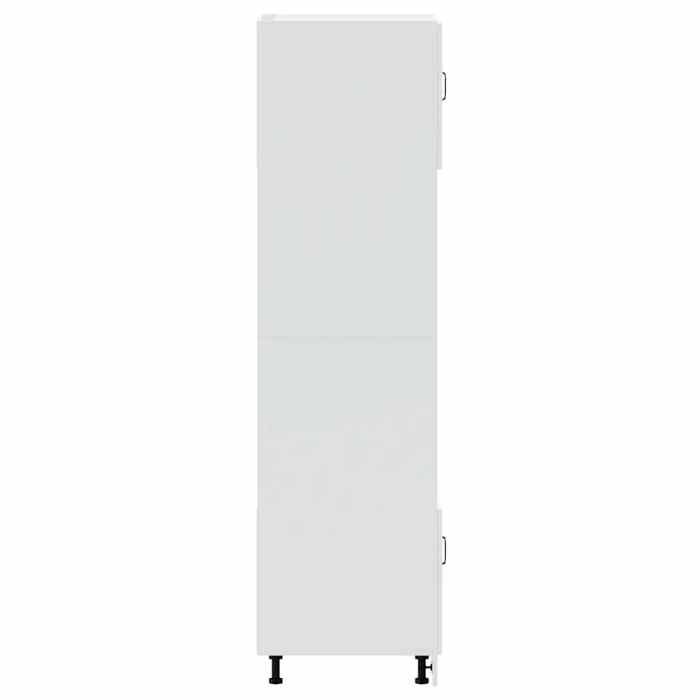 Moderne Armoires de four (2 pièces) SWEETY Placards cuisine Porto blanc bois dingénierie 60x57x207 cm BB142