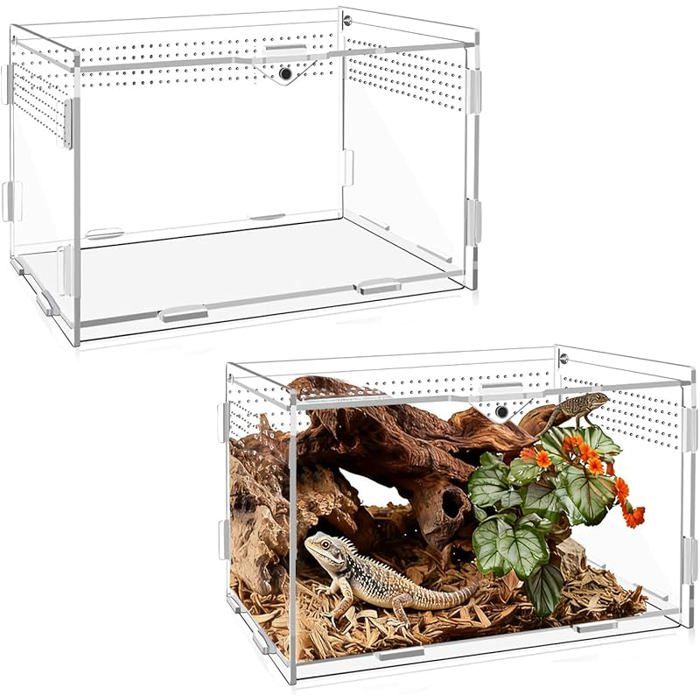 Comparer les prix de Terrarium à Escargots en Acrylique 20 x 12 x 12 cm Terrarium Acrylique Dimensions : 20 x 12 x 12 cm / Sans Multicolore VIVARIUM