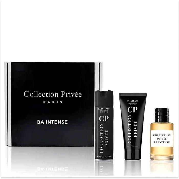 Collection Privée Coffret Bois Darg Intense Mixte Parfum 100ml + Déodorant 200ml +gel Douche 150ml