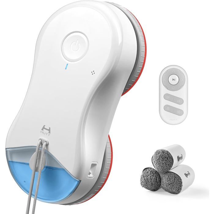 HUTT S55 Pro Robot Nettoyeur de Vitres 6500Pa Patins 3D Flottants Navigation Slam 4.0 Réservoir 80ml