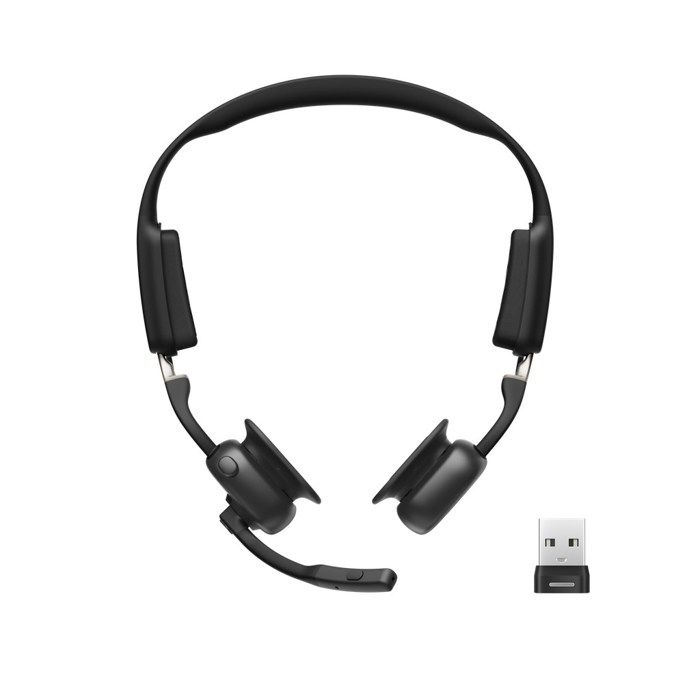 Écouteurs à conduction osseuse - SHOKZ - OpenMeet - ANC - USB-A - Noirs - Confort