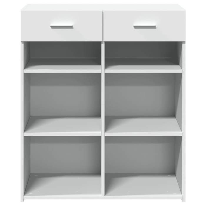 Blanc Commode Salon CHIC Buffet bas/Cabinet 1 PC blanc 80x42 5x93 cm bois dingénierie N12407