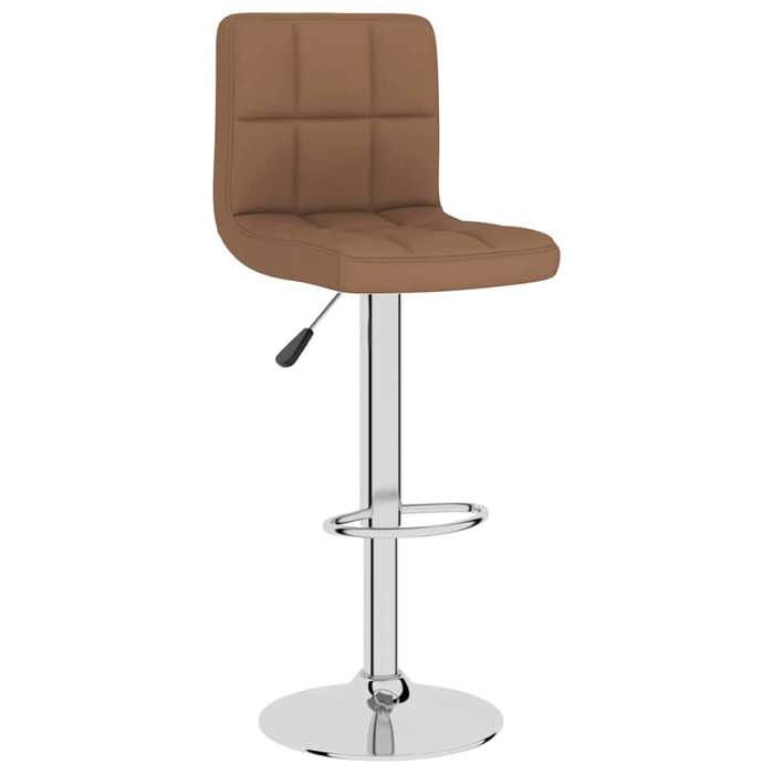 Brun Tabouret de bar Marron Tissu - Fauteuil/Chaise LV5211
