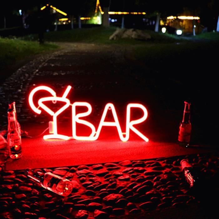 Enseigne Néon BBQ OPEN LED - Panneau Lumineux Bar Restaurant, Décoration Murale Réglable USB
