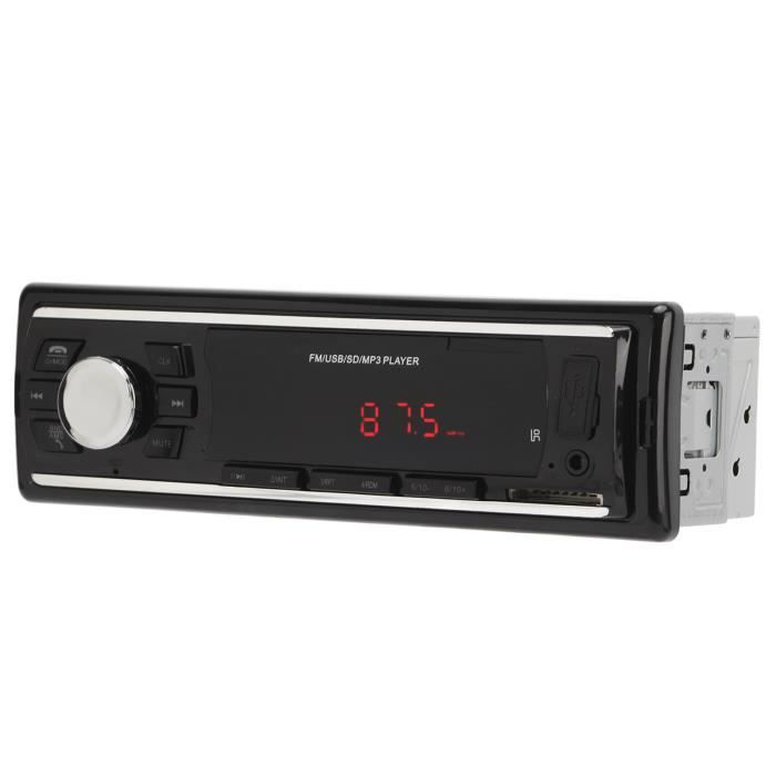 Akozon Stéréo pour voiture Bluetooth Voiture Bluetooth MP3 Stéréo