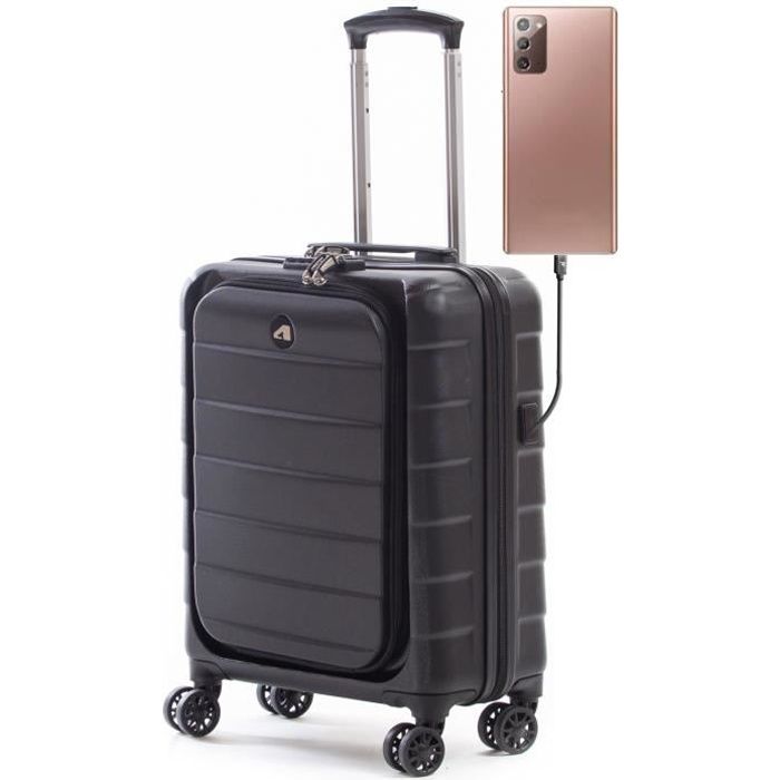 valise rigide alpini inova-2.0 22" (55cm) garantie 2 ans compartiment pc et tablette port usb (cabine) - 40l – 55x40x20cm 2,7kg