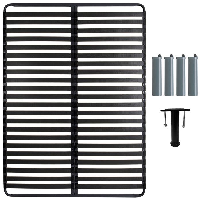 TITANIUM 22 - Pack Sommier 2x22 Lattes 140x190cm + 5 Pieds
