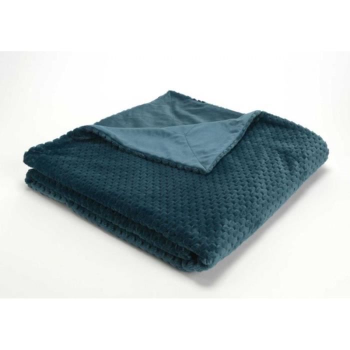 Plaid Damier Émeraude 130X170 Cm Vert