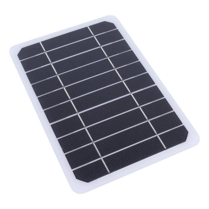 Panneau Solaire 20W 6V Pour Caméra De Sécurité Extérieure | Chargeur Solaire Mural Avec Support | Alimentation USB Pour Surveillance Continue