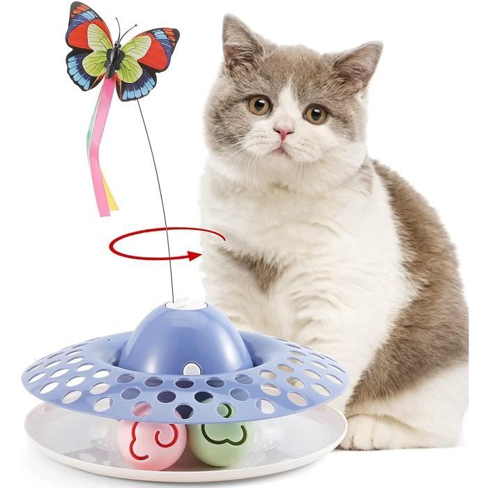 Jouet Chat Interactif Avec Papillon Rotatif A 360 Automatique Jouet Chat Papillon Avec Boule Bell Et Boule D Herbe A Chat Y A33 Cdiscount Jouet Chat Interactif Avec Papillon Rotatif A 360 Automatique Jouet Chat Papillon Avec Boule Bell Et Boule D Herbe A Chat Y A33 Cdiscount