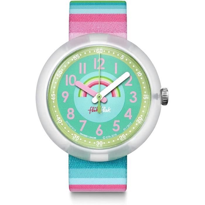 Flik Flak Fille Analogique Quartz Montre Avec Bracelet En Tissu