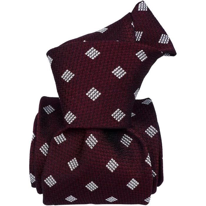 Cravate Homme SETISSIMA 100% Soie - Bleu, Motif Floral - Fabriquée En Italie - Occasion