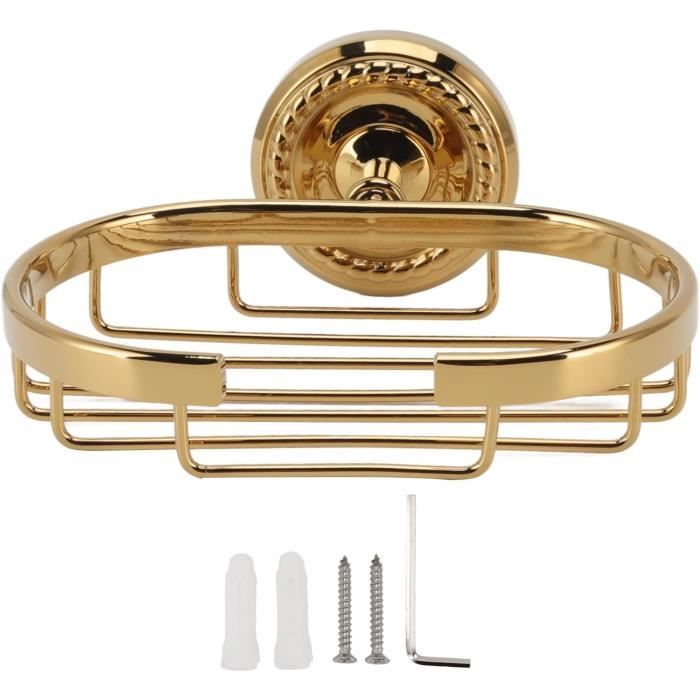 Porte-savon IDesign En Métal Noir - Support à Savon Avec Base Grillagée Pour évacuer L'eau - Design Moderne Pour Salle De Bain